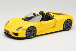 Porsche 918 Spyder Jaune Minichamps 1:18 110062434 Métal