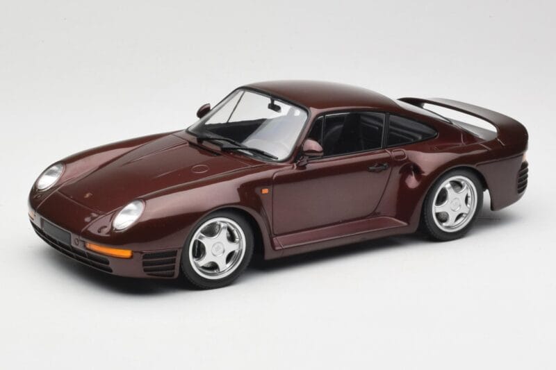 Porsche 959 Dark Red Metallic Minichamps 1:18 155066204 Métal