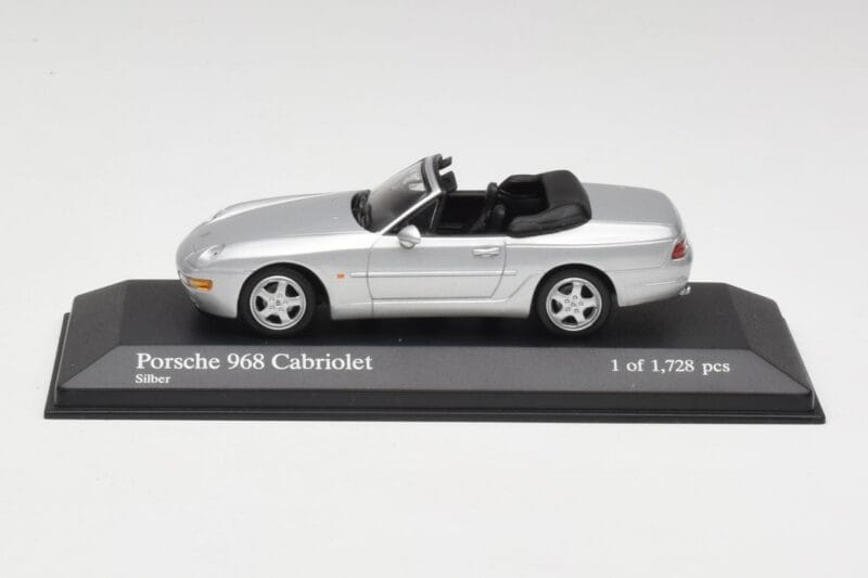Porsche 968 Argent Minichamps 1:43 400062332 Métal