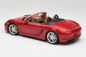 Porsche Boxster 981 S Guards Rouge Minichamps 1:18 110062031 Métal — image 7 sur 8