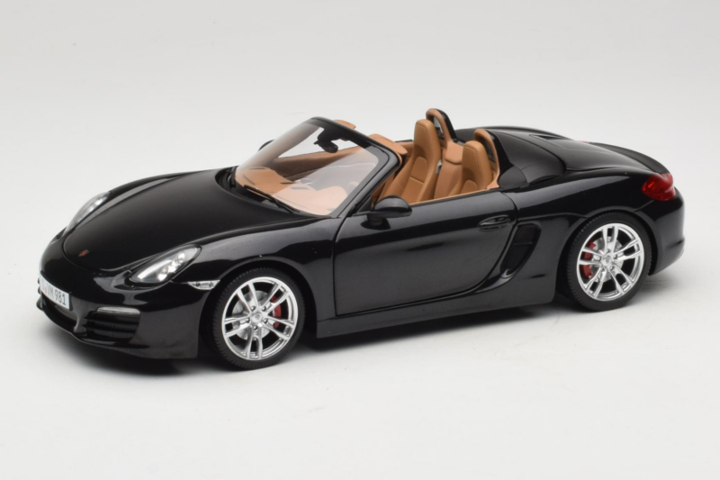 Porsche Boxster S 981 Basalt Black Minichamps 1:18 WAP0210160C Métal