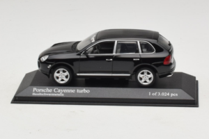 Porsche Cayenne 955 Turbo Black Metallic Minichamps 1:43 400061080 Métal