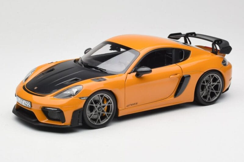 Porsche Cayman GT4 RS 982 Weissach Package Bahama Yellow Norev 1:18 187252 Métal