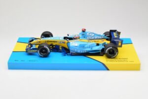 Renault R25 #5 F. Alonso 2nd Place British GP 2005 Minichamps 1:18 147051105 Métal