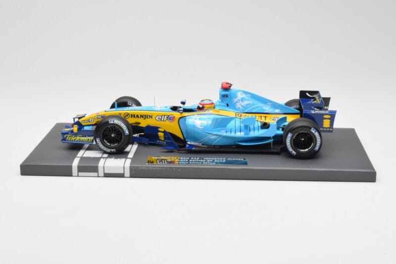 Renault R25 #5 F. Alonso 2nd Place British GP 2005 Minichamps 1:18 117051105 Métal