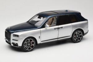 Rolls-Royce Cullinan Bleu & Argent Bicolore OEM 1:18 028-16B Métal