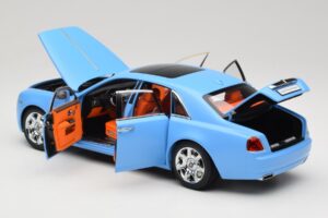 Rolls-Royce Ghost Series I Bleu Clair Kyosho 1:18 08802LB Métal — image 5 sur 8