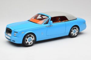Rolls-Royce Phantom Drophead Coupe Powder Bleu Kyosho 1:18 08871BL Métal — image 4 sur 10