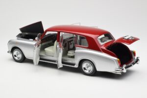 Rolls-Royce Phantom VI Argent Rouge Kyosho 1:18 08905SR Métal — image 5 sur 8
