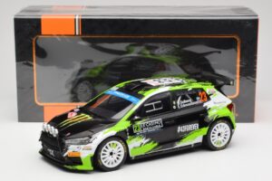 Skoda Fabia Rally2 #23 O. Solberg / E. Edmondson Rally Monte Carlo 2023 IXO 1:18 18RMC155A Métal — image 6 sur 6