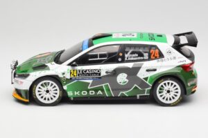Skoda Fabia Rally2 #24 N. Gryazin / K. Aleksandrov Rally Monte Carlo 2023 IXO 1:18 18RMC155B Métal — image 3 sur 6