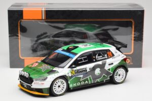Skoda Fabia Rally2 #24 N. Gryazin / K. Aleksandrov Rally Monte Carlo 2023 IXO 1:18 18RMC155B Métal — image 6 sur 6