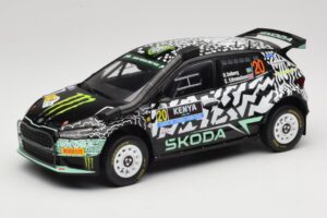 Skoda Fabia Rally2 #20 O. Solberg / E. Edmund Safari Rally Kenya 2024 IXO 1:18 18RMC222 Métal