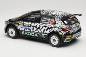 Skoda Fabia Rally2 #20 O. Solberg / E. Edmund Safari Rally Kenya 2024 IXO 1:18 18RMC222 Métal — image 5 sur 6
