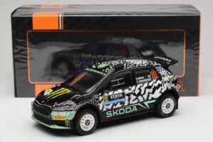 Skoda Fabia Rally2 #20 O. Solberg / E. Edmund Safari Rally Kenya 2024 IXO 1:18 18RMC222 Métal — image 6 sur 6