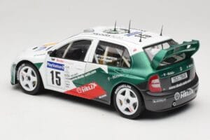 Skoda Fabia WRC #15 T. Gardemeister / P. Lukander WRC 1999 Solido 1:18 90457 Métal — image 7 sur 8