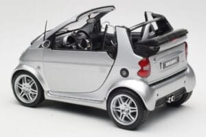 Smart Fortwo W450 Brabus Cabrio Argent Édition Concessionnaire Kyosho 1:18 0017769V001C05Q00 Métal — image 7 sur 8
