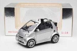 Smart Fortwo W450 Brabus Cabrio Argent Édition Concessionnaire Kyosho 1:18 0017769V001C05Q00 Métal — image 8 sur 8