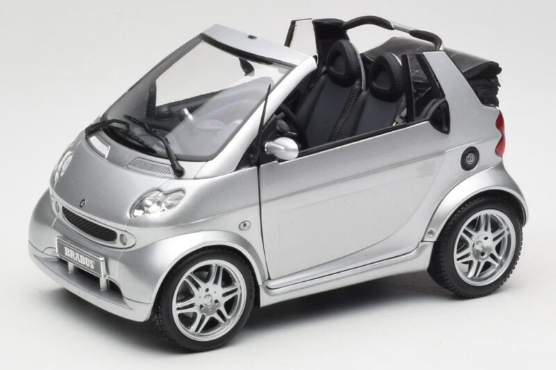 Smart Fortwo W450 Brabus Cabrio Argent Édition Concessionnaire Kyosho 1:18 0017769V001C05Q00 Métal