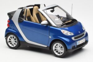 Smart Fortwo W451 Cabriolet Bleu Argent Minichamps 1:18 Q0022565V001C80Q00 Métal — image 6 sur 8