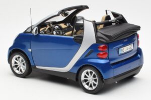 Smart Fortwo W451 Cabriolet Bleu Argent Minichamps 1:18 Q0022565V001C80Q00 Métal — image 7 sur 8