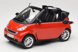 Smart Fortwo W451 Cabrio Rouge Noir Minichamps 1:18 150036333 Métal — image 2 sur 8
