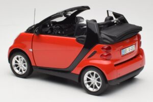 Smart Fortwo W451 Cabrio Rouge Noir Minichamps 1:18 150036333 Métal — image 7 sur 8