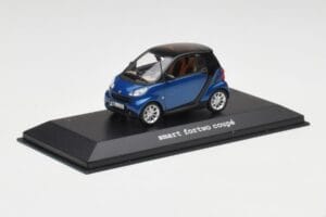 Smart Fortwo Coupe Aqua Bleu Metallic & Noir Minichamps 1:43 Q0022558V001C77Q00 Métal — image 2 sur 4