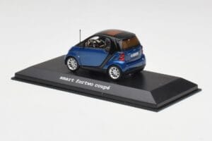 Smart Fortwo Coupe Aqua Bleu Metallic & Noir Minichamps 1:43 Q0022558V001C77Q00 Métal — image 3 sur 4