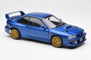 Subaru Impreza 22B Upgraded Version Bleu Avec Jantes Dorées AUTOart 1:18 78602 Métal — image 6 sur 8