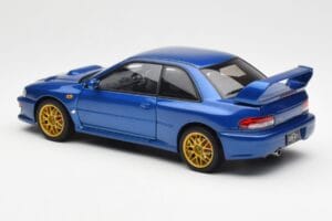 Subaru Impreza 22B Upgraded Version Bleu Avec Jantes Dorées AUTOart 1:18 78602 Métal — image 7 sur 8