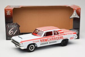 Dodge 330 Super Stock Ramchargers NHRA 1964 Highway 61 1:18 50044 Métal — image 8 sur 8