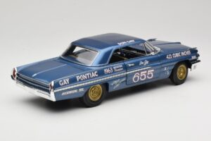 Pontiac Catalina Super Duty Super Stock #655 Bleu 1962 Auto World 1:18 AW201/06 Métal — image 3 sur 8