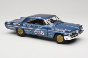 Pontiac Catalina Super Duty Super Stock #655 Bleu 1962 Auto World 1:18 AW201/06 Métal — image 6 sur 8