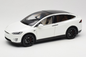 Tesla Model X Blanc OEM 1:18 TESLA001 Métal