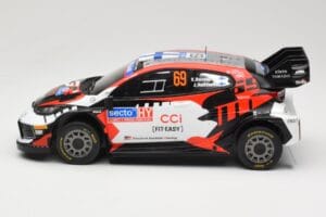 Toyota GR Yaris Rally1 #69 Toyota Gazoo Racing WRT K. Rovanpera / J. Halttunen Rally Finland 2024 IXO 1:18 18RMC218 Métal — image 3 sur 6