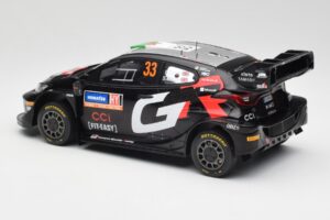 Toyota Yaris Rally1 WRC #33 E. Evans / S. Martin Rally Sweden 2024 IXO 1:18 18RMC200 Métal — image 5 sur 6