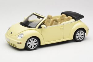 Volkswagen Beetle Cabriolet Jaune Gate 1:18 VW24108 Métal