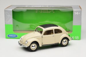 Volkswagen Beetle Type 1 Classic Blanc Welly 1:18 18040W Métal — image 8 sur 8
