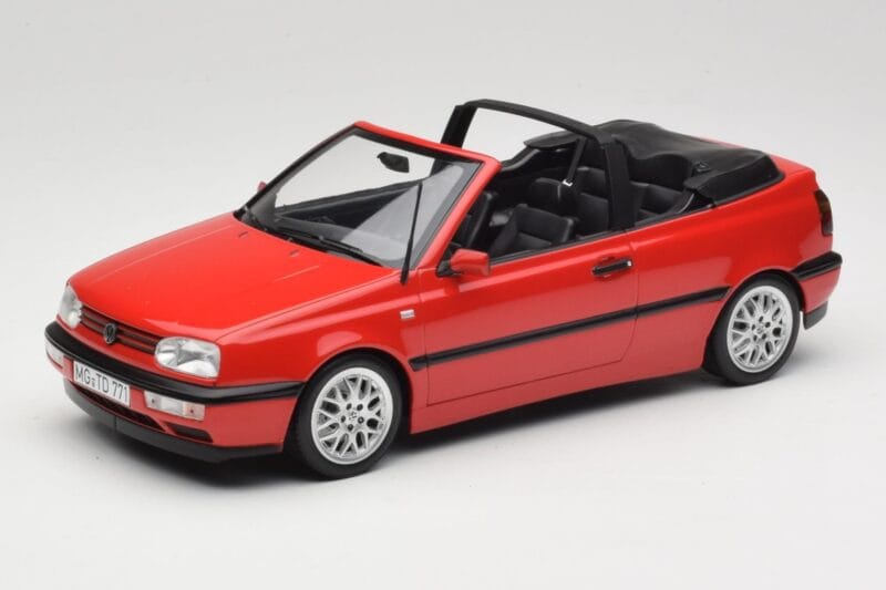 Volkswagen Golf Cabriolet Mk3 Rouge Norev 1:18 188433 Métal