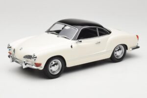 Volkswagen Karmann Ghia Crème Noir Minichamps 1:18 155054021 Métal