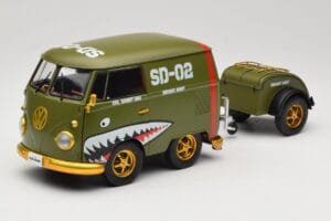 Volkswagen Kool Kombi Army Fighter Green Solido 1:18 S1810901 Métal