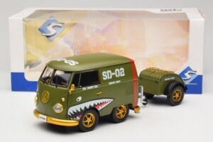 Volkswagen Kool Kombi Army Fighter Green Solido 1:18 S1810901 Métal — image 8 sur 8
