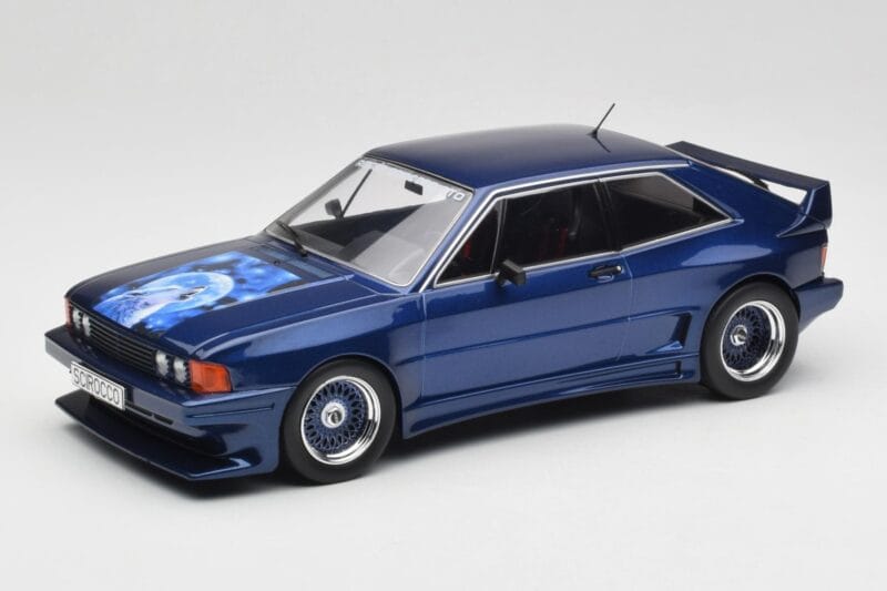 Volkswagen Rieger Scirocco Mk1 GTO Bleu MCG 1:18 MCG18448 Métal