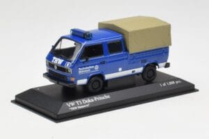 Volkswagen T3 Double Cabine Plateau THW Hannover Minichamps 1:43 400055290 Métal — image 2 sur 4