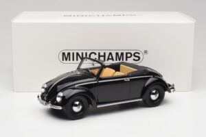 Volkswagen Beetle Type 1 Hebmuller Cabriolet Noir Minichamps 1:18 107054232 Métal — image 6 sur 6