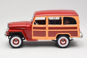 Willys Jeep Station Wagon Rouge Road Signature 1:18 92858 Métal — image 4 sur 8
