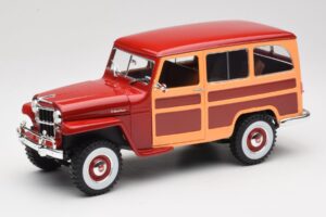 Willys Jeep Station Wagon Rouge Road Signature 1:18 92858 Métal