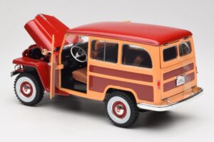 Willys Jeep Station Wagon Rouge Road Signature 1:18 92858 Métal — image 5 sur 8