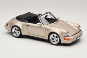 Porsche 911 964 Turbo Look Cabriolet Zermatt Silver Norev 1:18 187140 Métal — image 6 sur 8